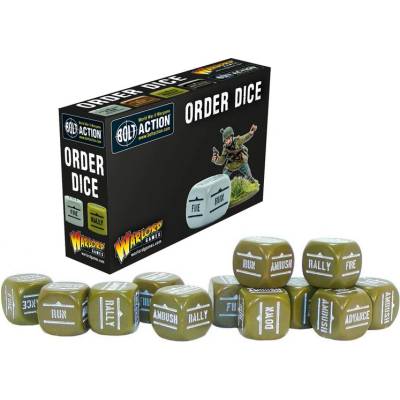 Bolt Action: Order dice Olive Drab zelená kostka rozkazu 1 ks