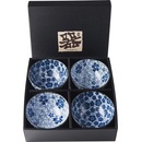 MIJ Jedálenská miska Plum & Cherry Blossom keramika 4 ks 200 ml