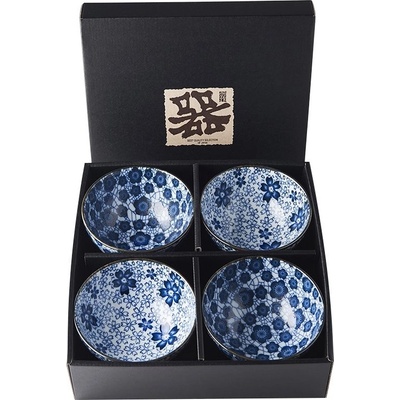 MIJ Jedálenská miska Plum & Cherry Blossom keramika 4 ks 200 ml