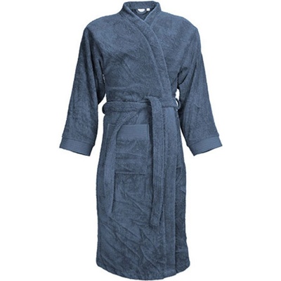 The One Towelling klasický župan T1-B Denim Faded