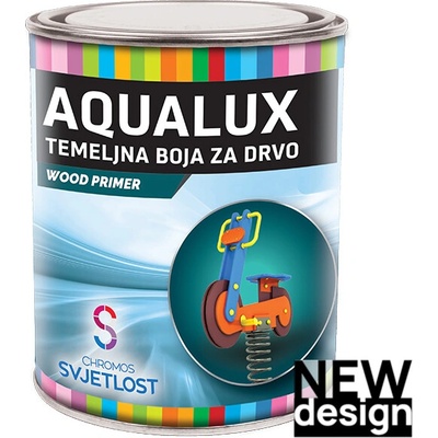 SVJETLOST AQUALUX Základná farba na drevo Biela 0,75L