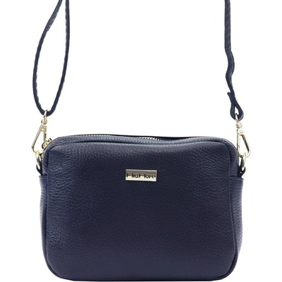 MiaMore malá kožená crossbody kabelka no. 59 tmavěmodrá