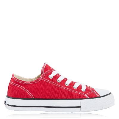 Детски платнени обувки SoulCal Canvas Low Childrens Canvas Shoes - Red