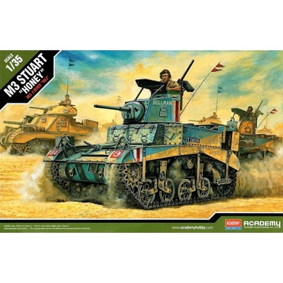 Academy Model Kit tank 13270 BRITISH M3 STUART HONEY 1:35