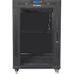 Lanberg rack cabinet 19" free-standing 15U/800x1000 (flat pack) with glass door lcd black v2 (FF01-8015-12BL) - gtcomputers