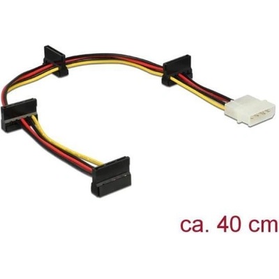 Delock Napájecí kabel Molex 4 pin samec 4 x SATA 15 pin samice 40 cm