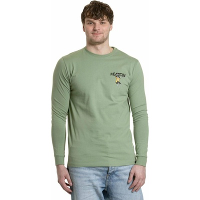 Meatfly мъжка тениска с дълъг ръкав Julien Basil Skeleton Meatfly | Zelen | МЪЖЕ | S