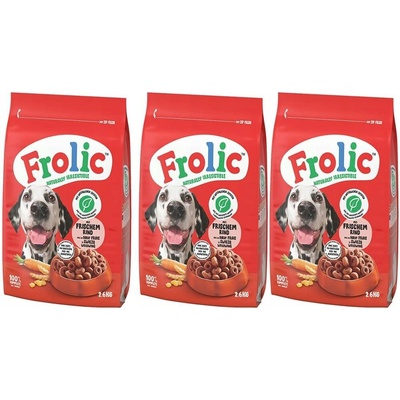 Frolic Complete s hovězím masem obilovinami a zeleninou 2,8 kg