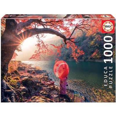 Educa Východ slunce u řeky Katsury Japonsko 1000 dielov