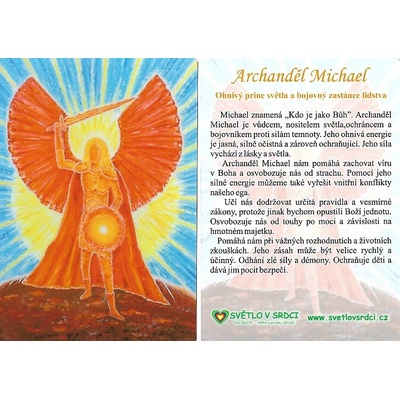 Archanděl Michael - harmonizační obrázek