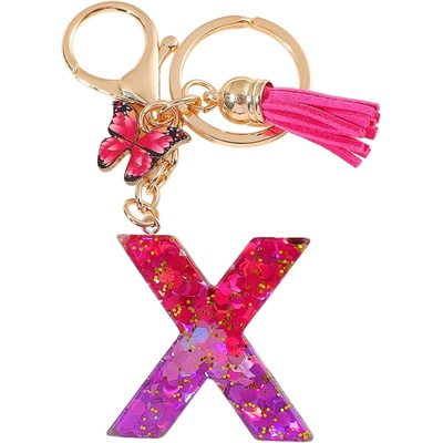HARAHU Ключодържател Азбука - x / Розова / Пеперуда kp37968 (37968)