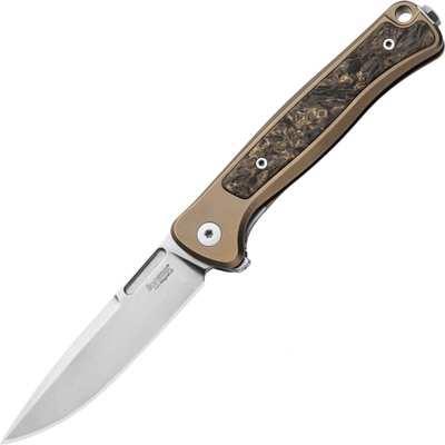 Lion Steel MMET Solid BRONZE Titanium, MagnaCut, Gold Dark Matter CF inlay EM01 BR