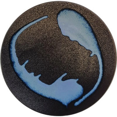 MIJ Jedálenský tanier BLUE BLUR 28,5 cm modrý keramika
