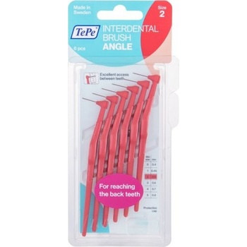 Tepe mezizubní kartáčky Angle 0,5 mm červené 2 x 6 ks