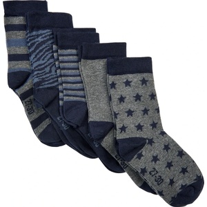 Minymo Детски спортни чорапи Minymo Kid's Sock with Pattern 5-Pack Sports socks - Hell Grau Melange - размер 15-18 (EU) (207-0518-0111)
