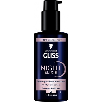 Gliss Night Elixir Overnight Reconstruction kondicionér na vlasy 100 ml