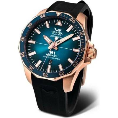 Vostok Europe NH35A/225B616S Černý silikonový řemínek
