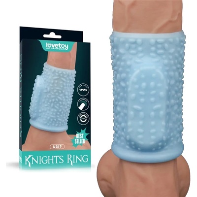 Вибриращ пенис ръкав, капки - Drip Knights Ring II Blue (LVTOY00658)