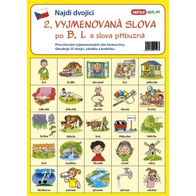 Najdi dvojici 2 Vyjmenovaná slova po B, L -