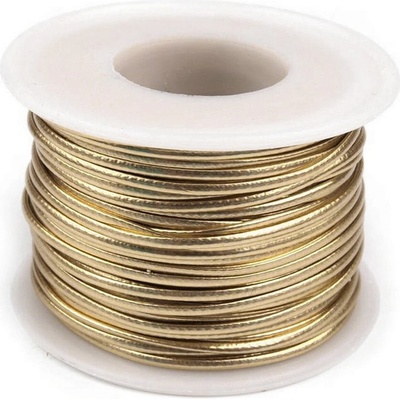 Prima-obchod Šňůra z eko kůže šíře 1,5 mm, barva 2 zlatá sv.