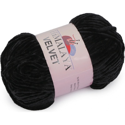 Stoklasa Pletací žinylková příze Velvet 100 g Balení: 1 ks, Varianta: 8 (90011) černá 8 (90011) černá