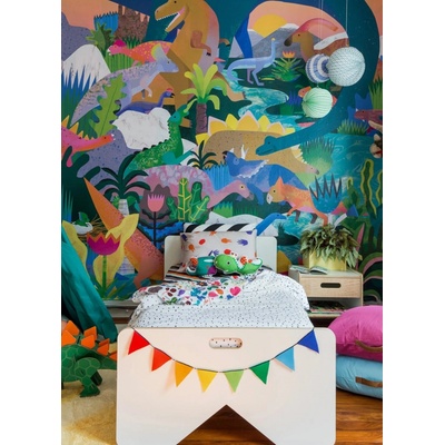 Mooui Nástěnný panel - tapeta - Dinosaur 2,94 x 2,80 m