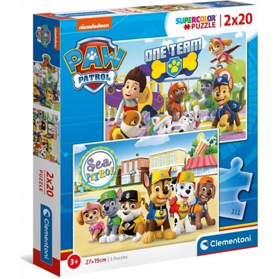 Clementoni 2x20 PAW Patrol Labková patrola