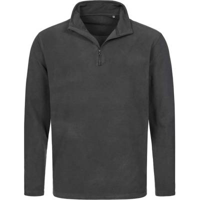 Stedman classic fleece half-zip / Мъжки полар суитшърт с 1/2 цип - сив стоманен l (st5020grsl)