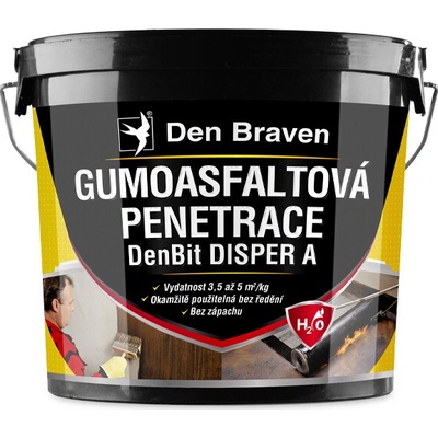Den Braven Gumoasfaltová penetrácia DenBit DISPER A Balenie: 10 kg, Typ obalu: vedro
