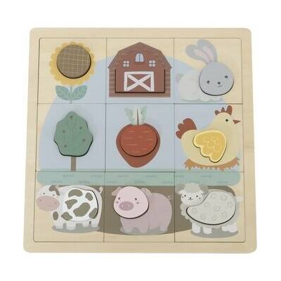 Babu edukatívne puzzle Farma