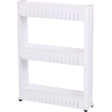 DOCHTMANN Regál do koupelny – úzký, bílý, plast, 54 × 72 × 12 cm