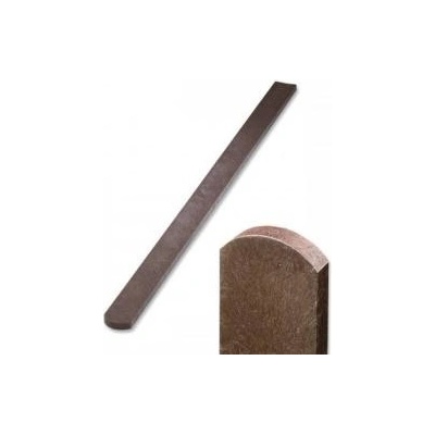 TRANSFORM Plastová plotovka 78x23, 2m, s půlkulatou hlavou, H