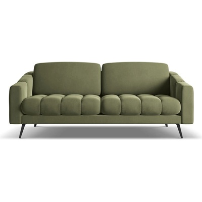 makamii Зелен кадифен диван 202 cm Nalu - Makamii (NALU_3S_1_M1_C11)