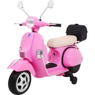 Ramiz elektrická motorka Vespa ružová