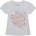 GUESS Бяла тениска с розов надпис Guess Girl за мини момиче