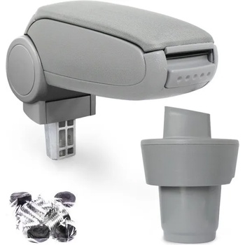 Pro. tec Подлакътник Škoda OCTAVIA 2 (1Z), сив, текстилно покритие