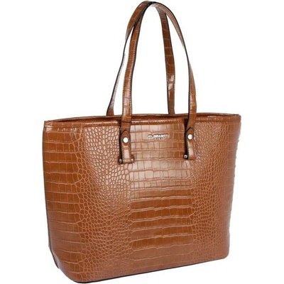 Flora & Co dámská vzorovaná kabelka 8013 hnědá