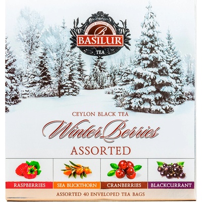 Basilur Winter Berries Assorted přebal 40 gastro sáčků