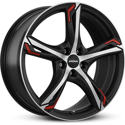 Ronal R62 8,5x20 5x115 ET38 black polished red