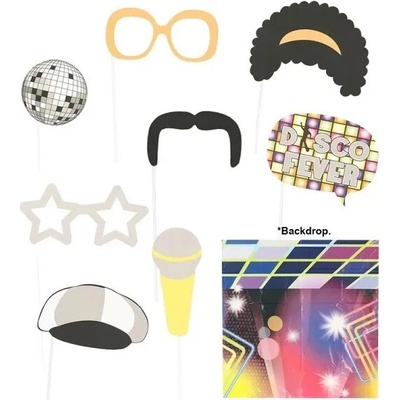 Rekvizity do fotokoutku Disco 80s