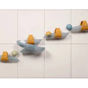 Little Dutch Играчка за баня Little Dutch - Писта с топчета за стена, Blue (2010454)