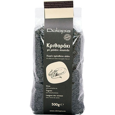 DOLOPIA Těstovinová rýže kritharaki s inkoustem ze sépie 0,5 kg