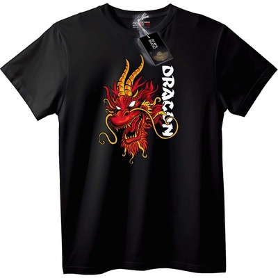 NOONEBRAND Тениска с Глава на Дракон - 2XL, Black