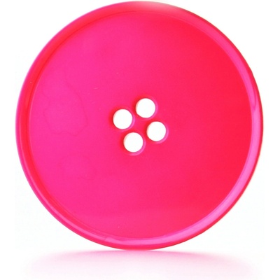 Pro Háčkování Knoflík kulatý plast 39 mm fuchsiový