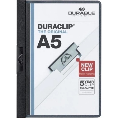 Durable Duraclip A5 Obal s klipom čierny