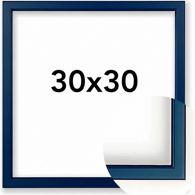 Fotorámeček 23 Rozměr: 30 x 30 cm, Barva: Modrá, Typ zasklení: Plexi