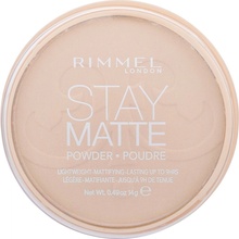 Rimmel London Stay Matte Dlouhotrvající kompaktní pudr 003 Peach Glow 14 g