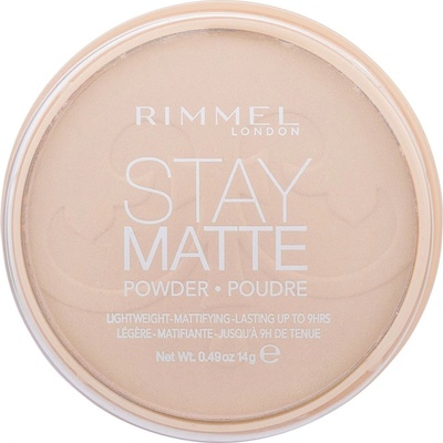 Rimmel London Stay Matte Dlouhotrvající kompaktní pudr 003 Peach Glow 14 g – Zboží Mobilmania