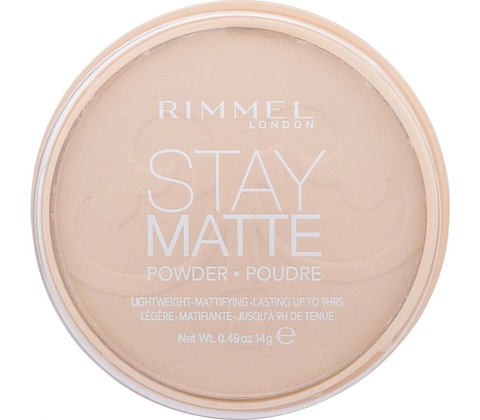 Rimmel London Stay Matte Dlouhotrvající kompaktní pudr 003 Peach Glow 14 g
