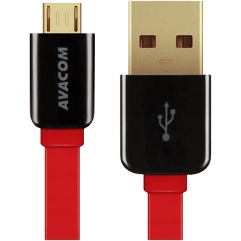 Avacom DCUS-MIC-120R USB - Micro USB, 120cm, červený